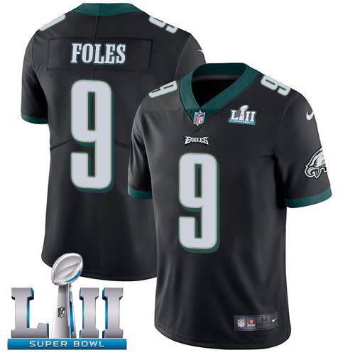 Men Philadelphia Eagles #9 Foles Black Limited 2018 Super Bowl NFL Jerseys